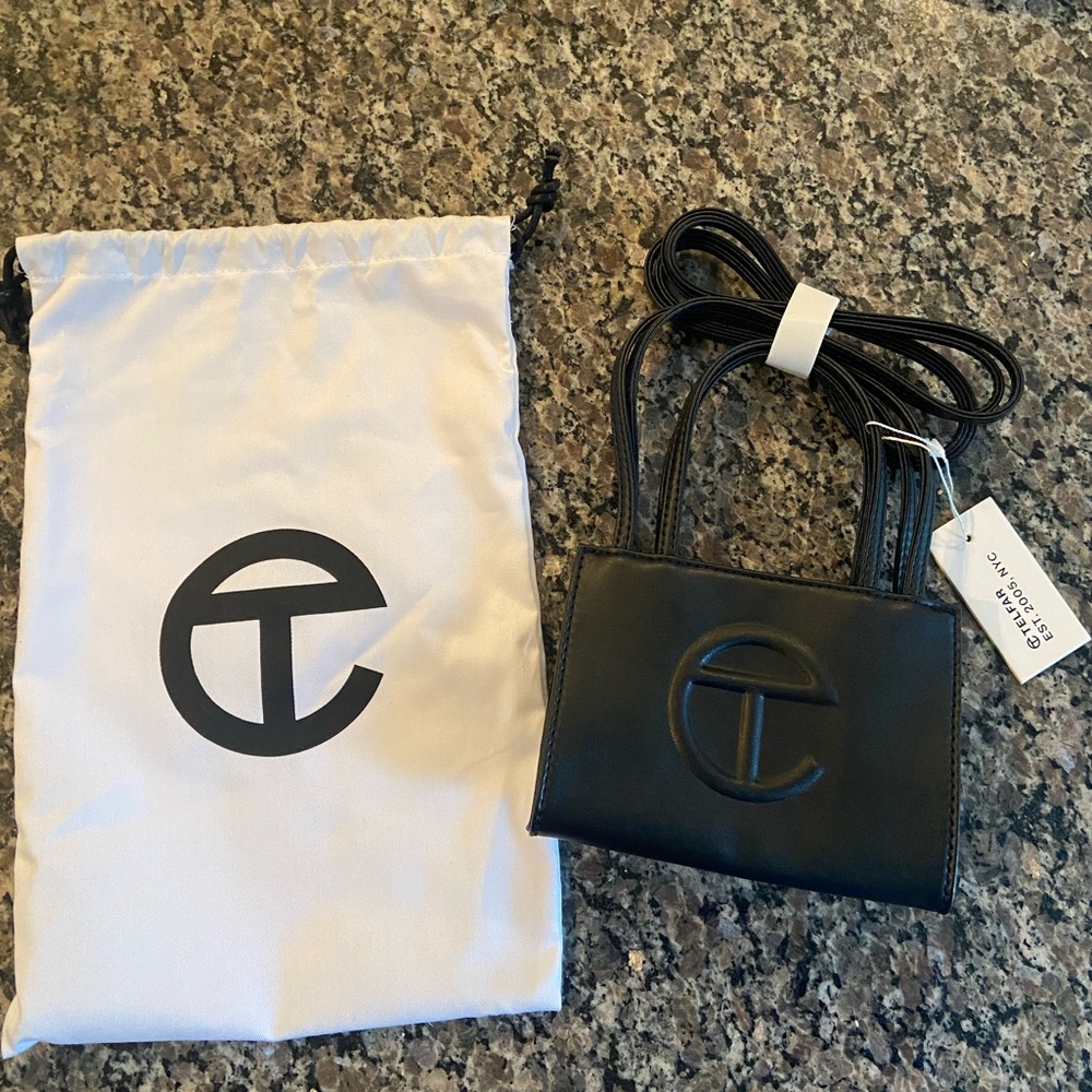 AUTHENTIC Telfar small black shopping bag